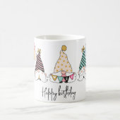 Mug Whimsical Gnome Trio Joyeux anniversaire (Centre)