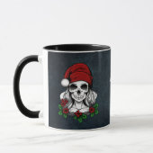 Mug Whimsical gothique Père Noël Crâne Noël (Gauche)