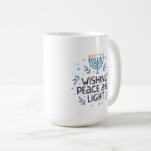 Mug Whimsical Hanoukka Fun Typographie 15oz (Devant droit)