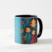 Mug Whimsical Motherhood avec une citation inspira (Devant droit)