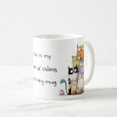 Mug Whimsical My Cute Cat Vidéos de regarder (Devant droit)