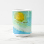 Mug Whimsical Naive Art Sun Landscape (Centre)