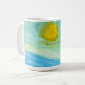 Mug Whimsical Naive Art Sun Landscape (Devant gauche)