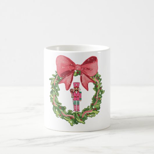 Mug Whimsical Nutcracker Christmas Wreath (Centre)