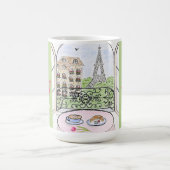 Mug Whimsical Paris and Eiffel Tower MAHJONG (Centre)