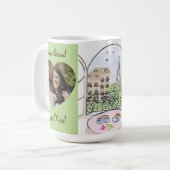 Mug Whimsical Paris Eiffel Tower Bisou Kiss PHOTO (Devant gauche)
