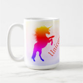 Mug Whimsical Pastel Rainbow Unicorn (Gauche)