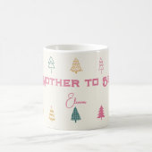 Mug Whimsical Pink & Green Christmas Tree Baby Shower (Centre)