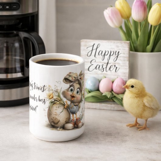 Mug Whimsical Spring Chick Design