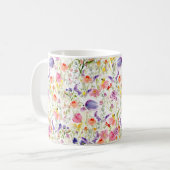 Mug Whimsical Wildflowers | Color d'eau (Devant gauche)
