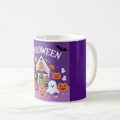 Mug Whimsical Witch Art pour les célébrations Éffrayan (Devant droit)