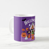 Mug Whimsical Witch Art pour les célébrations Éffrayan (Devant gauche)
