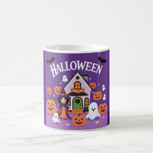 Mug Whimsical Witch Art pour les célébrations Éffrayan