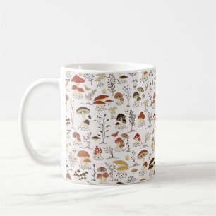 Mug Whimsical Woodland Champhrooms Motif