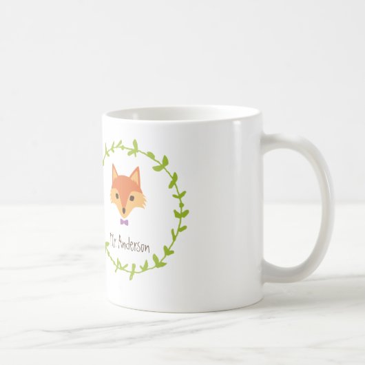 Mug Whimsical Woodland Foxes M. et Mme Groom (Droite)