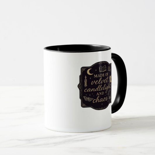 Mug Whimsigoth Imaginaire Forêts mystiques, lunes et m (Devant droit)