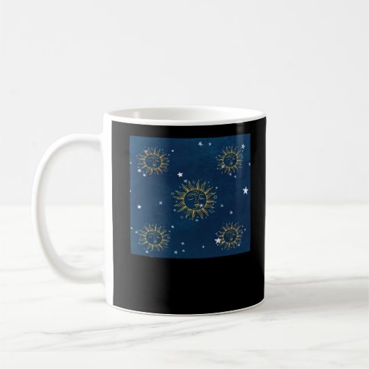 Mug Whimsigoth Night Sky Sun Moon Witchy Classic Desig (Gauche)