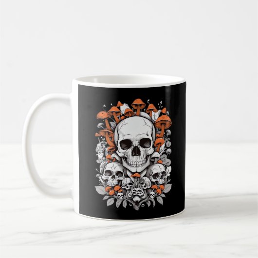 Mug Whimsigoth Skuls & Champignons Ae botanique Vintag (Gauche)