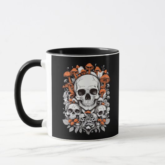 Mug Whimsigoth Skuls & Champignons Ae botanique Vintag (Gauche)