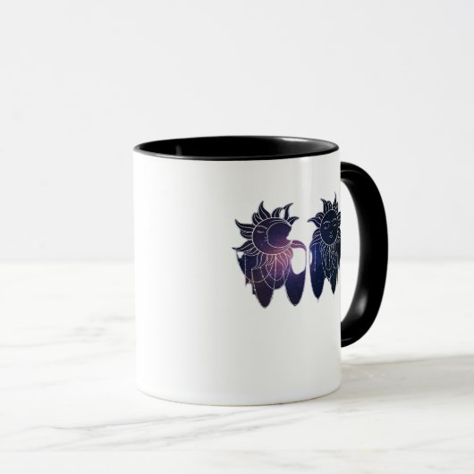 Mug Whimsigoth Starry Nuit Sun Moon Witchy Classic (Devant droit)