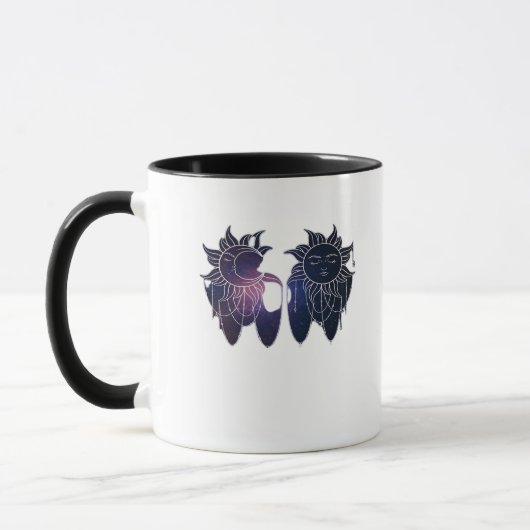 Mug Whimsigoth Starry Nuit Sun Moon Witchy Classic (Gauche)