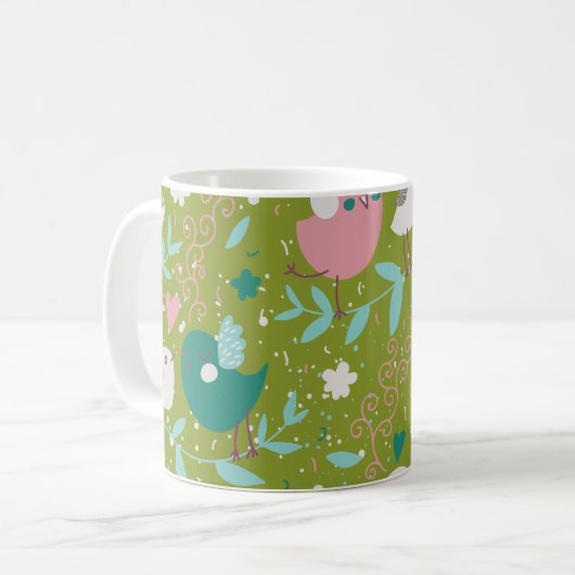 Mug Whimsy Tweety Birds on Vines (Devant gauche)