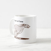Mug Whippet en cours d'exécution (Devant gauche)