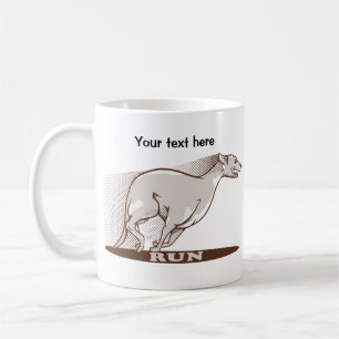 Mug Whippet en cours d'exécution