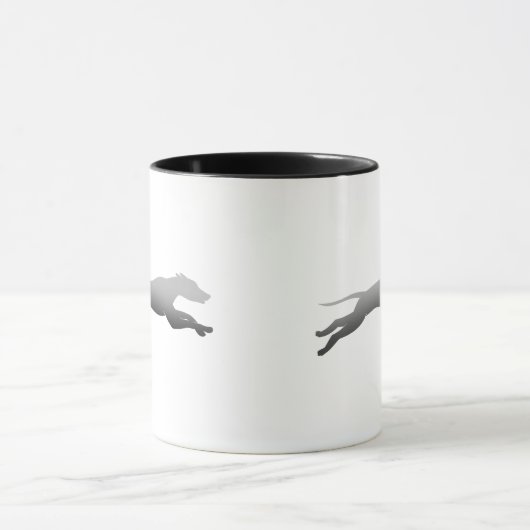 Mug Whippet Silhouette Running (Centre)