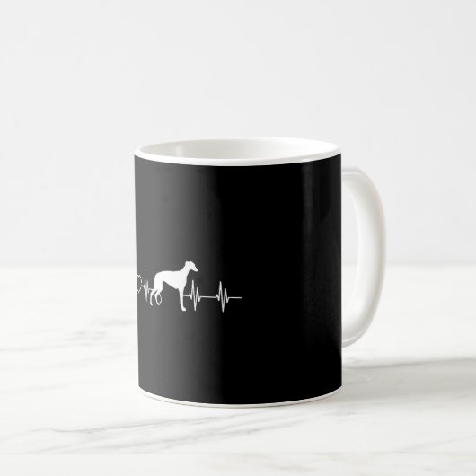 Mug Whippets Heartbeat (Devant droit)