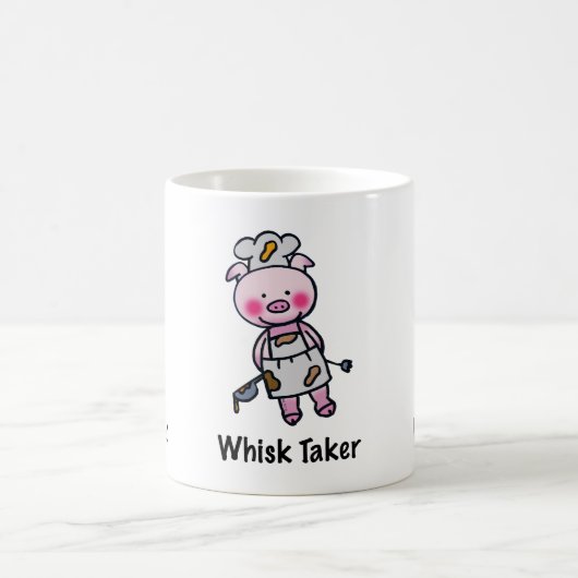 Mug Whisk Taker Pig - Drôle Chef Design (Centre)