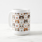 Mug Whisker Wonderland : Une symphonie de visages et (Devant gauche)