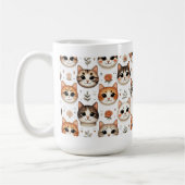 Mug Whisker Wonderland : Une symphonie de visages et (Gauche)