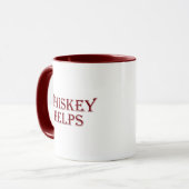 Mug Whiskey aide à drôles l'alcool dit whisky citation (Devant gauche)