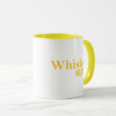 Mug Whiskey aide à drôles l'alcool dit whisky citation (Devant droit)