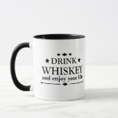 Mug Whiskey cite d'amusants propos d'alcool (Gauche)