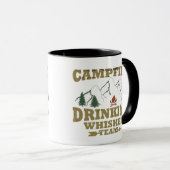 Mug Whiskey cite d'amusants propos de campeurs de camp (Devant droit)