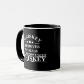 Mug Whiskey cite d'humoristiques paroles d'alcool cade (Devant gauche)