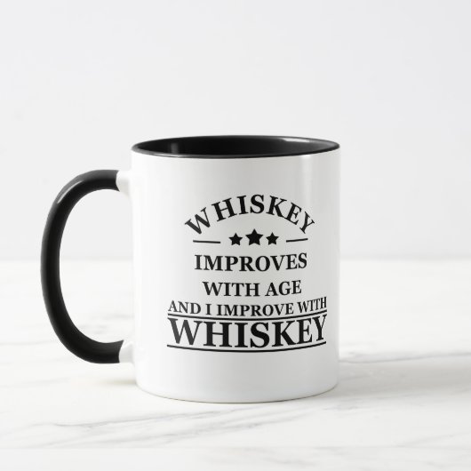 Mug Whiskey cite d'humoristiques paroles d'alcool cade (Gauche)