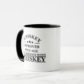 Mug Whiskey cite d'humoristiques paroles d'alcool cade (Devant gauche)