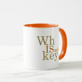 Mug Whiskey cite d'humoristiques paroles d'alcool cade (Devant droit)