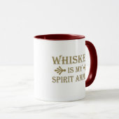 Mug Whiskey est mon animal d'esprit drôle de dire alco (Devant droit)