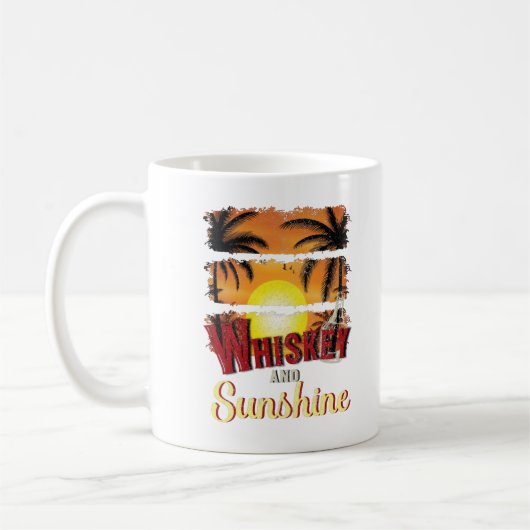 Mug Whiskey et Sunshine, Orange Sunset Summer (Gauche)