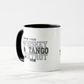 Mug Whiskey Tango Foxtrot - Humour de l'aviation (Devant gauche)