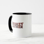 Mug Whiskey weather drôle alcool dit des cadeaux (Devant gauche)