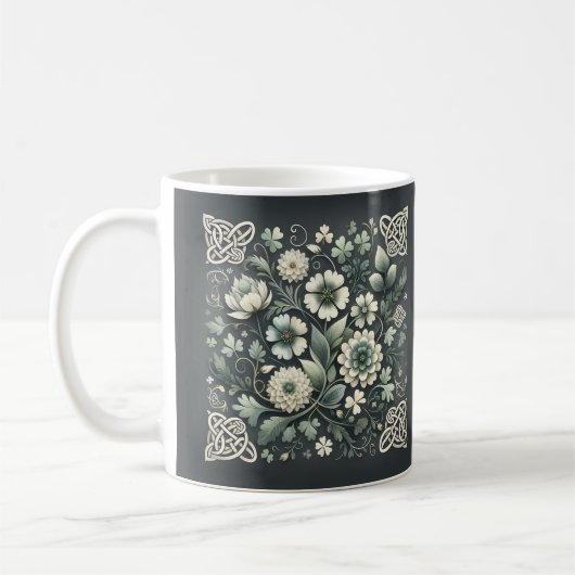 Mug Whispered Clover Knotwork Garden (Gauche)