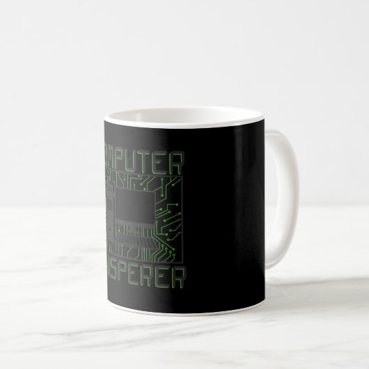 Mug Whisperer d'ordinateur de support technique (Devant droit)
