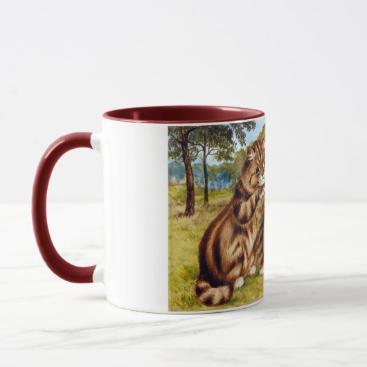 Mug Whispering Cat, Louis Wain (Gauche)