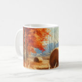 Mug Whispers d'automne : Une Sérénade d'aquarelle (Devant gauche)