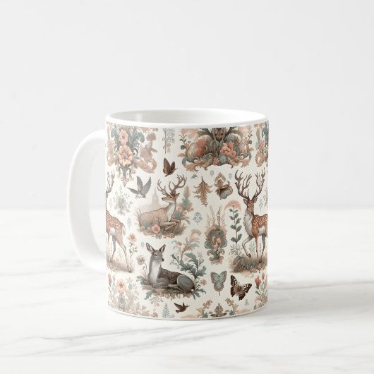 Mug Whispers Forêt Enchantée : Faune victorienne (Devant gauche)